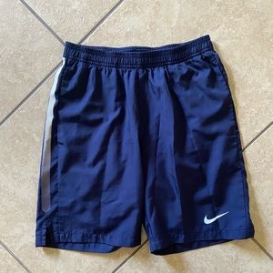 navy blue nike workout shorts